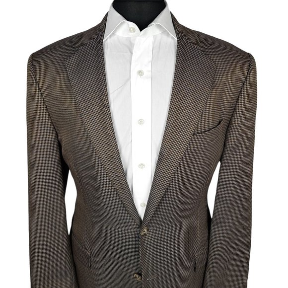 Joseph Abboud Mini Check Blazer 42L - Picture 3 of 11